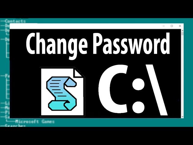 How To Change Password Using Batch File in Windows 7/8/10 PC or Laptops