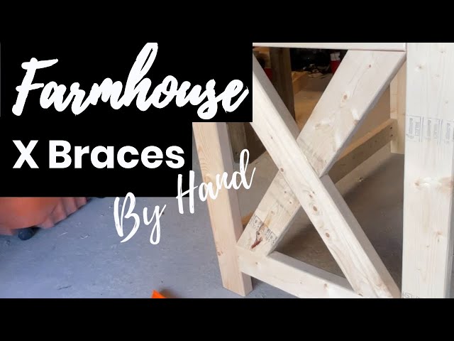 Farmhouse X Desk | Building the X Braces By Hand