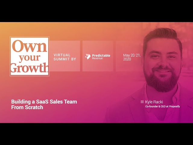 Building a SaaS Sales Team From Scratch