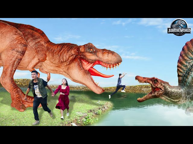 The SCARIEST Dinosaurs Attack | T-rex Chase| Jurassic Park Fan Made Movie 2023 | Dinosaur | Ms.Sandy