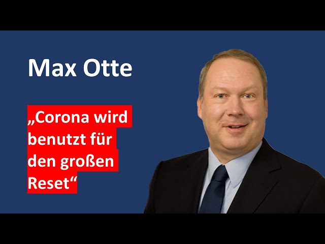 MAX OTTE - Stellt seinen Vermögensbildungsfonds vor