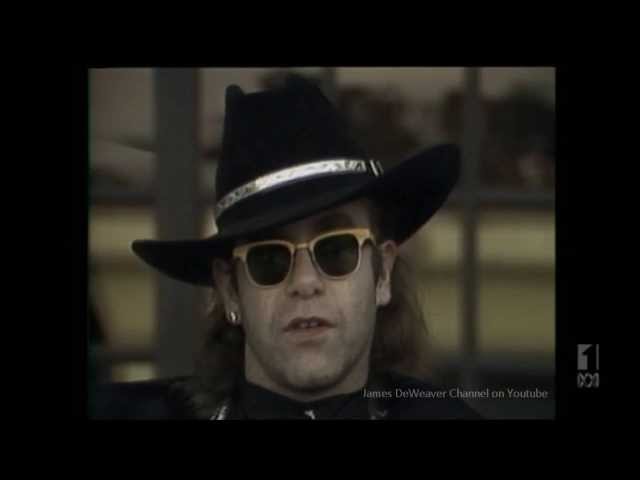 Elton John "You HAVE to GO FOR IT to Succeed"! '86 Australian Tv Interview Part 9