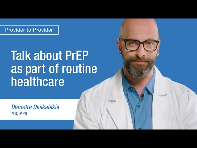 Talk about PrEP as part of routine healthcare