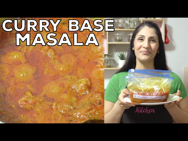 Curry Base Recipe | Curry Base for 80% of Curries | All Purpose Curry Base Masala Recipe
