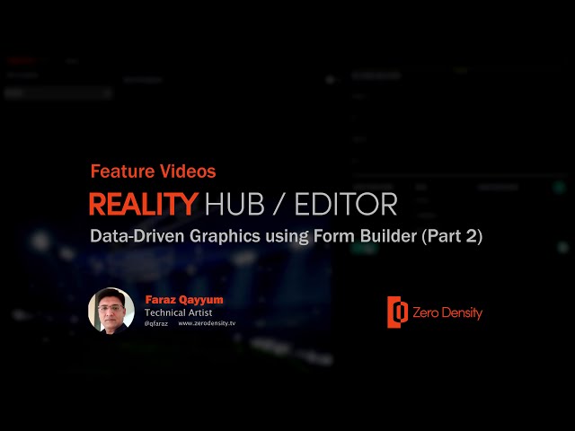 RealityHub / Editor | Data-driven Graphics using Form Builder part 2