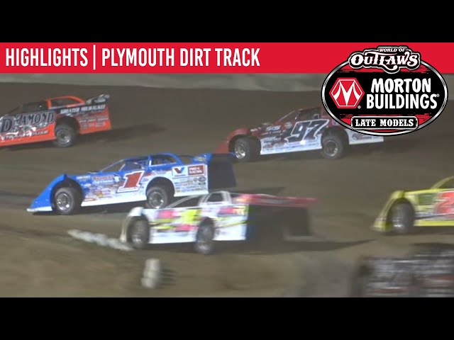 World of Outlaws Morton Buildings Late Models Plymouth Dirt Track, July 11, 2020 | HIGHLIGHTS