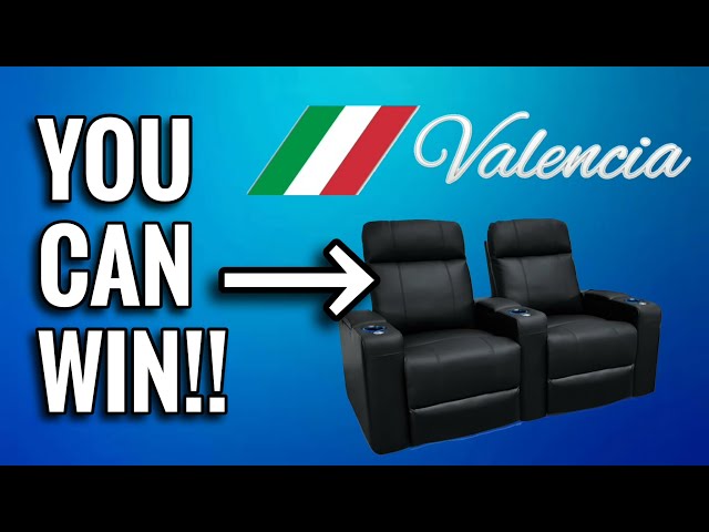 YOU CAN WIN HOME THEATER SEATS! | VALENCIA GIVEAWAY & TUSCANY SEATING REVIEW