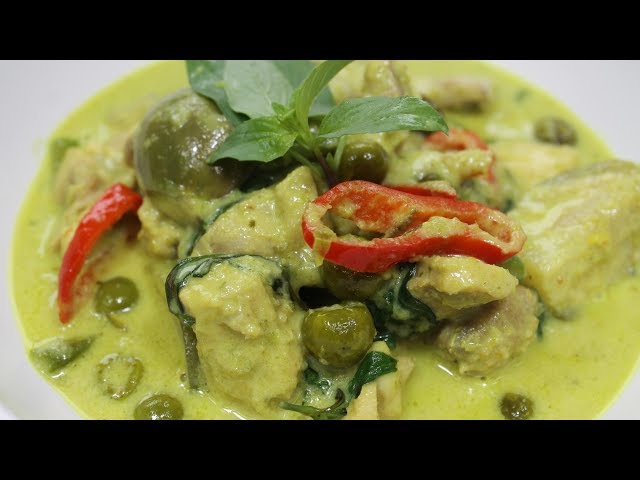 How to make Thai Green Curry Chicken - แกงเขียวหวาน - Morgane Recipes