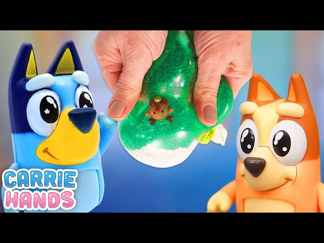 Bluey Makes Super Fun DIY Christmas Themed Squishies | Fun Videos For Kids