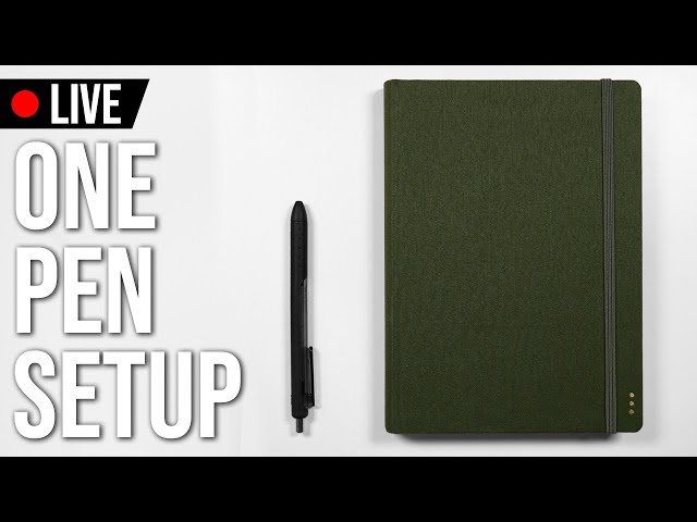 🔴 New Bullet Journal Setup 💜 One pen challenge
