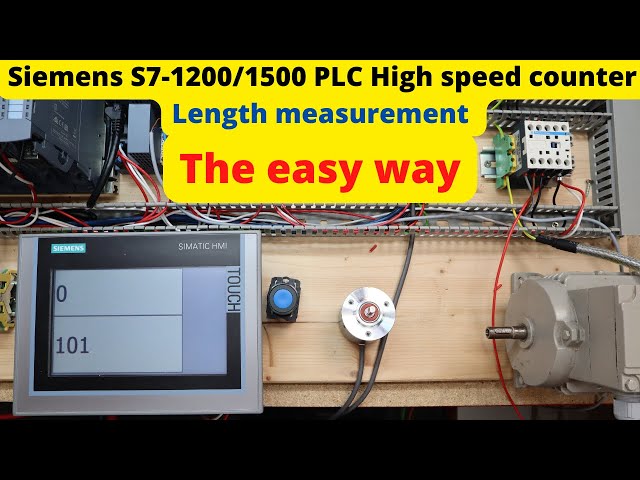 Siemens S7-1200/1500 PLC High speed counter length measurement the easy way.