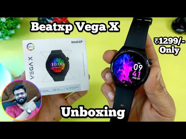 BeatXP Vega X Amoled Calling smartwatch unboxing