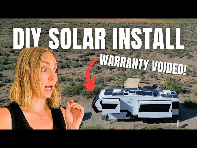 We installed the BIGGEST Solar System on a Brinkley RV