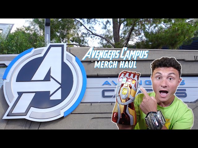 Avengers Campus Merch Haul | Spider-Man Web Shooters | Iron man Gauntlet | Avengers Campus Giveaway