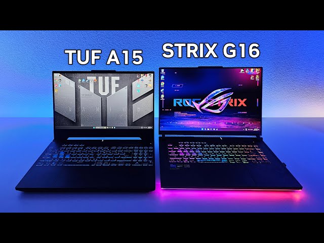 ASUS TUF A15 vs STRIX G16 (2023) Comparison
