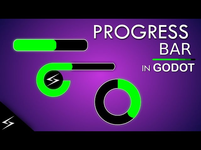 Every Type of Progress Bar available in Godot | Dicode