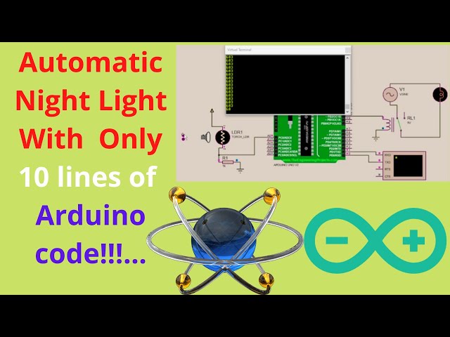 Automatic Home Lighting project with Arduino code and Proteus simulation || 2022