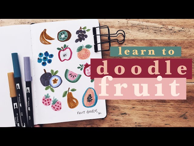 12 Cute Fruit Doodles for Beginners (PLUS Fruity Floral Illustrations!)