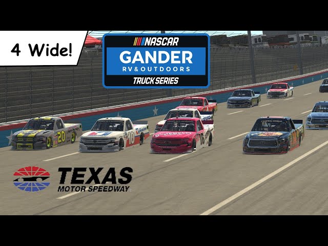 iRacing - Texas - Gander Outdoors Truck Series - 4 Wide!