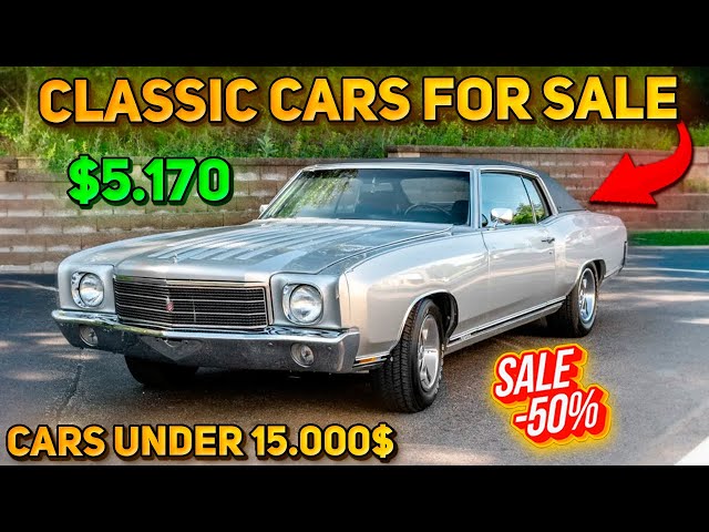 20 Flawless Classic Cars Under $15,000 Available on Craigslist Marketplace! Great Cheapest Cars!