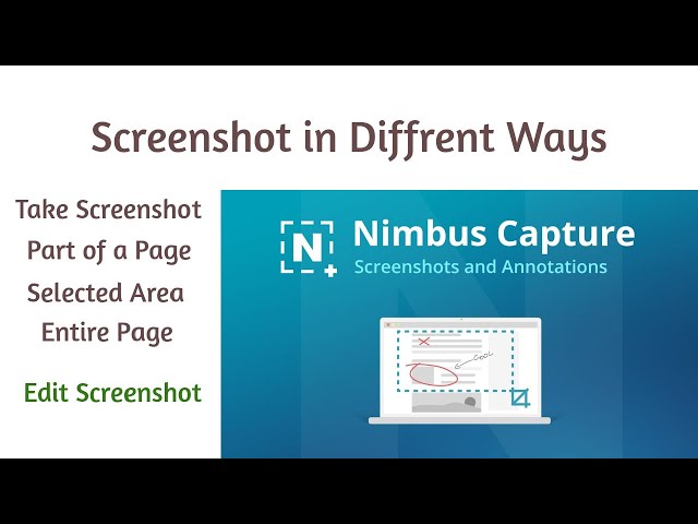 Screenshot of a Web page in Different Ways | Take Screenshot, Edit and Share | Smart Worker