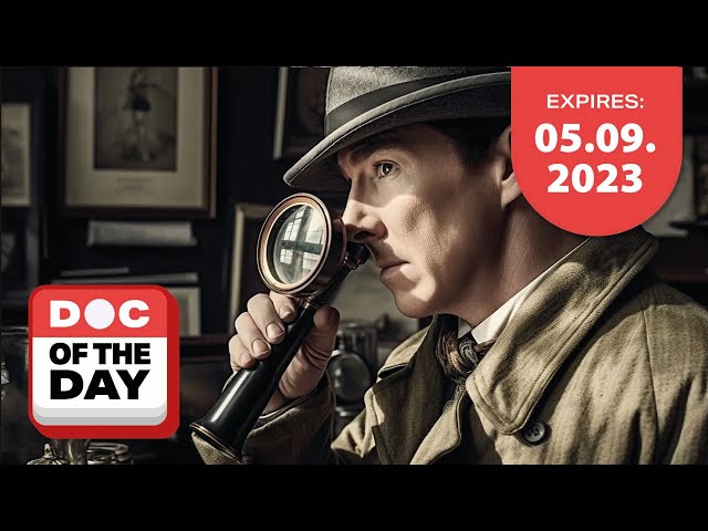 Doc of the Day: The Dramatic Exit of Sherlock Holmes