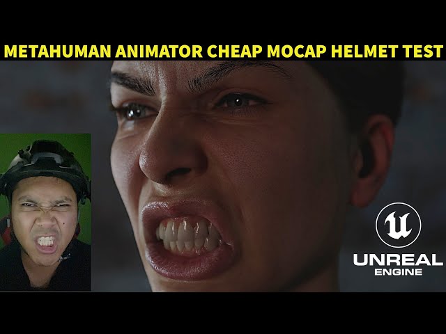 Metahuman Animator Cheap Mocap Helmet Test