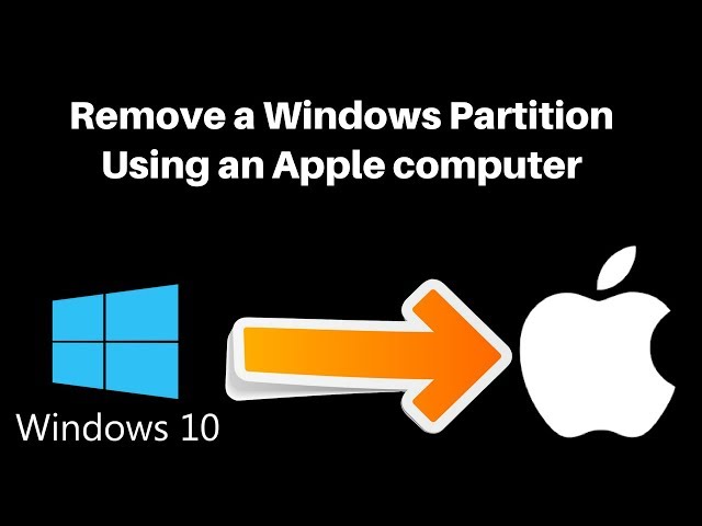 Remove a Windows partition using a Apple Mac computer
