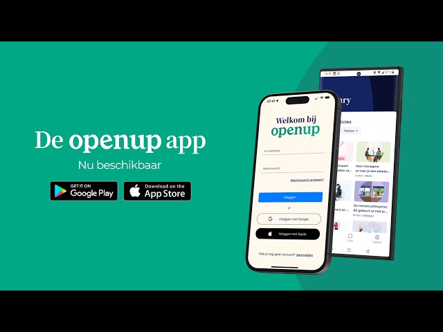 📲 De OpenUp app is nu beschikbaar in het Nederlands, Engels en Duits