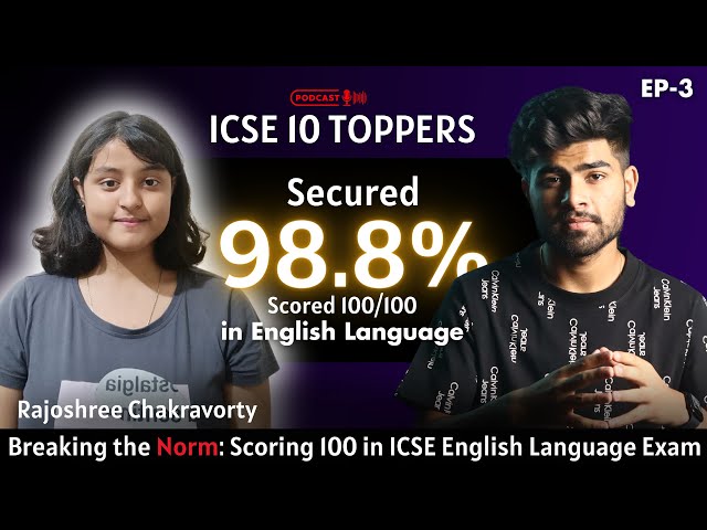 Scored 100/100 in English Language Exam || ICSE Class 10 Topper Strategy || ICSE 2025