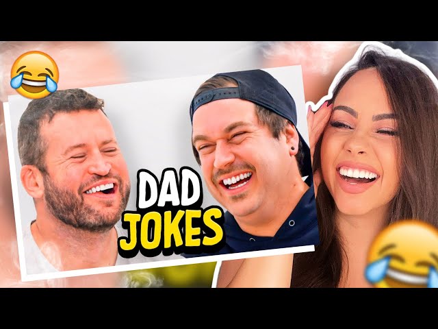 Dad Jokes | Andrew vs Matt - Don't laugh Challenge 😂 #8 | Bunnymon REACTS
