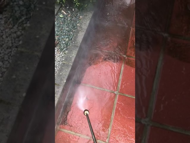 One Handed Pressure washing.. with a dose of my son