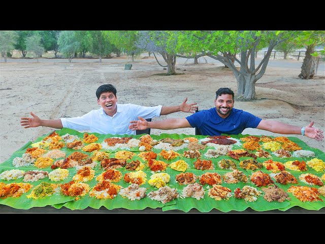 100 VARIETIES BIRYANI | 100 Varieties Of Biryani Tasting In Dubai | Village Food