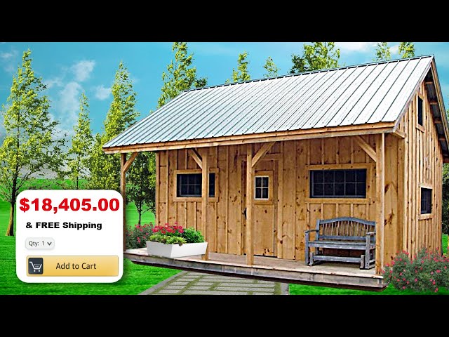 5 Tiny Cabin Homes You Can Buy On Amazon For Under $40k