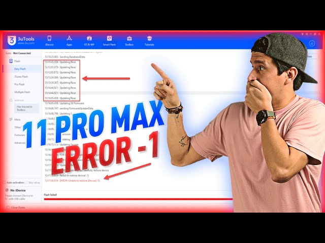 iPhone 11 Pro Max ERROR -1 | SOLUCION PASO A PASO 😍😍😱