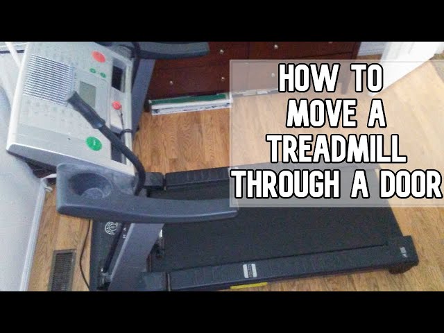 How to move a treadmill through a door way by yourself DIY video #treadmill #moving
