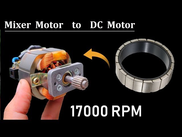 17000 RPM - Make High Speed DC Motor from 220V AC Mixer Motor DIY