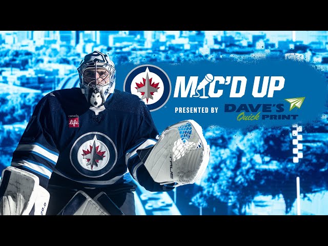 Best of Connor Hellebuyck mic'd up at Jets practice!