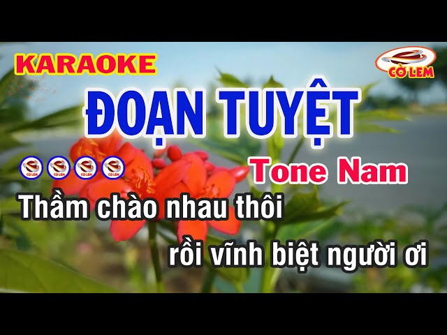 Đoạn Tuyệt Karaoke | Tone Nam | Dễ Hát | Nhạc Sống Kiều Nương 2022