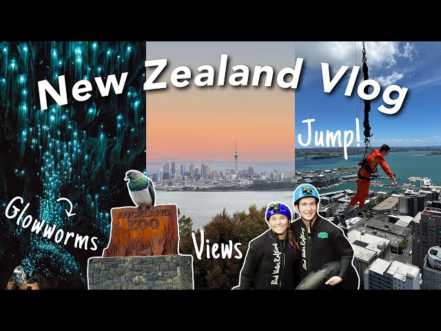 New Zealand Vlog | Waitomo Glowworm Caves, Auckland Sky Jump + more