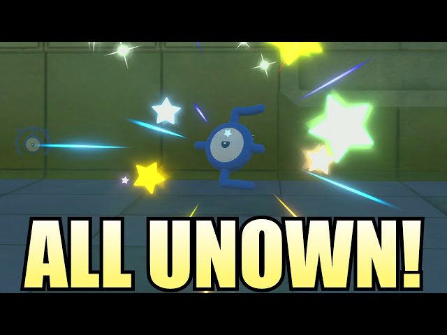 Where to find ALL Unown & unlock SHINY Unown in Pokemon Legends Arceus