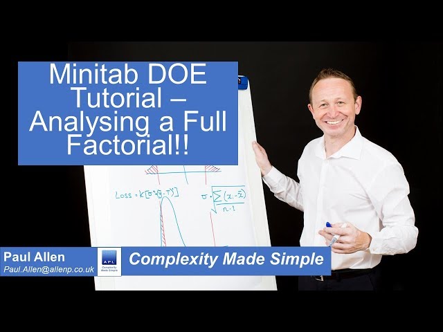 Minitab DOE - Full Factorial Analysis