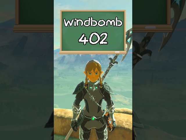 Windbomb 402 (Gliding Vertical Method) | Breath of the Wild Glitches