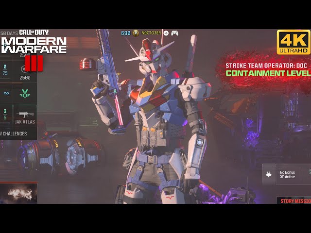 XVX-016 Gundam Aerial Skin Gameplay - Call of Duty Modern Warfare 3 (4K 60FPS)