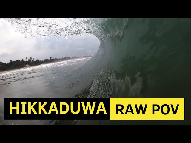 Hikkaduwa Beach Break || Surf Footage (RAW POV)