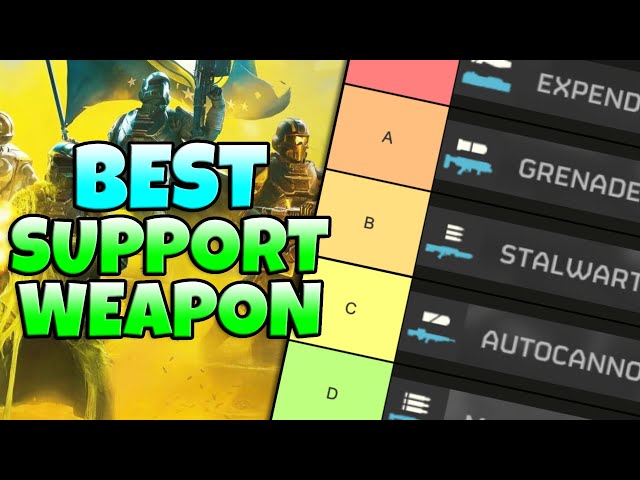 Ranking All Support Weapon Stratagems In Helldivers 2
