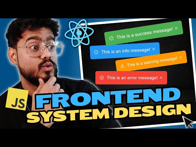 Frontend System Design Questions ( Toast Component ) - HLD, LLD, Interview Experience, etc 🔥🔥