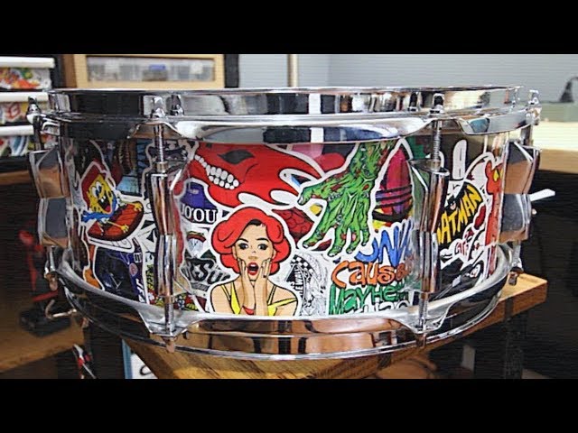 Sticker Bomb Snare Drum!