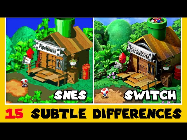 15 Subtle Differences between Super Mario RPG for SNES and Switch