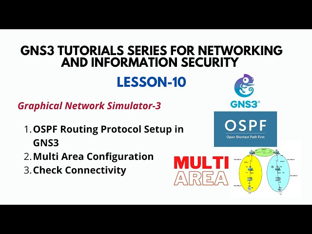 GNS3 Tutorial (10): OSPF Multi Area Configuration in GNS3 Lab [Step-by-Step]